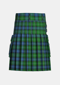 Utility_Semple_Tartan_2292_kilt_back_image_with_pleated_design_and_adjustable_buckles_for_men