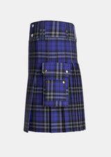Utility_Shalom_Tartan_7647_kilt_left_image_with_pleated_design_and_adjustable_buckles_for_men