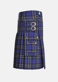 Utility_Shalom_Tartan_7647_kilt_right_image_with_pleated_design_and_adjustable_buckles_for_men
