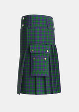 Utility_Shaw_2_Tartan_768_kilt_left_image_with_pleated_design_and_adjustable_buckles_for_men