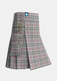 Utility_Shaw_Dress_Personal_Tartan_6381_kilt_side_image_with_pleated_design_and_adjustable_buckles_for_men