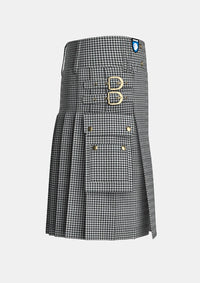 Utility_Shepherd_tartan_3936_kilt_right_image_with_pleated_design_and_adjustable_buckles_for_men