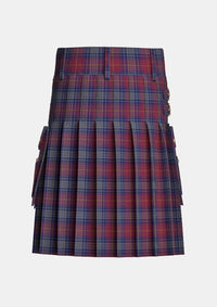 Utility_Shields_J_Family_Tartan_13869_kilt_back_image_with_pleated_design_and_adjustable_buckles_for_men