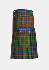 Utility_Sikh_tartan_2654_kilt_left_image_with_pleated_design_and_adjustable_buckles_for_men
