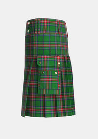Utility_Sillars_Tartan_3207_kilt_left_image_with_pleated_design_and_adjustable_buckles_for_men