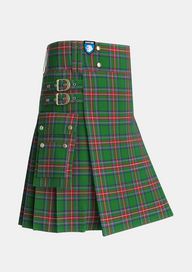 Utility_Sillars_Tartan_3207_kilt_side_image_with_pleated_design_and_adjustable_buckles_for_men