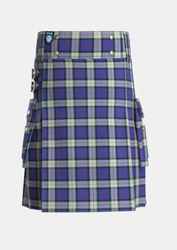 Utility_Sinclair_Dress_Dance_Tartan_2434_kilt_front_image_with_pleated_design_and_adjustable_buckles_for_men