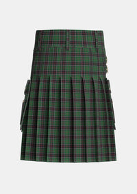 Utility_Sinclair_Hunting_Tartan_965_kilt_back_image_with_pleated_design_and_adjustable_buckles_for_men