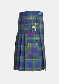 Utility_Singh_tartan_2600_kilt_right_image_with_pleated_design_and_adjustable_buckles_for_men