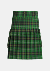 Utility_Smeaton_Hunting_Tartan_3214_kilt_back_image_with_pleated_design_and_adjustable_buckles_for_men