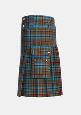 Utility_Soutar_Souter_Tartan_3976_kilt_left_image_with_pleated_design_and_adjustable_buckles_for_men