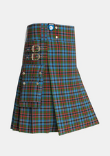Utility_Soutar_Souter_Tartan_3976_kilt_side_image_with_pleated_design_and_adjustable_buckles_for_men