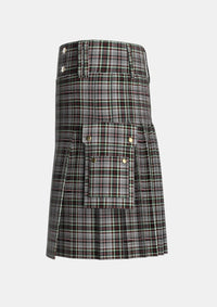 Utility_Southwick_Tartan_2642_kilt_left_image_with_pleated_design_and_adjustable_buckles_for_men