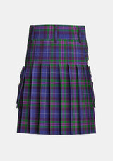 Utility_Spirit_of_Bannockburn_tartan_3445_kilt_back_image_with_pleated_design_and_adjustable_buckles_for_men