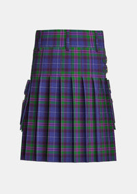 Utility_Spirit_of_Bannockburn_tartan_3445_kilt_back_image_with_pleated_design_and_adjustable_buckles_for_men