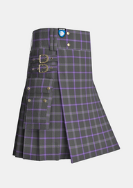 Utility_Spirit_of_Loch_Earn_Tartan_13609_kilt_side_image_with_pleated_design_and_adjustable_buckles_for_men