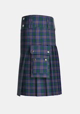 Utility_St_Andrews_University_of_Tartan_2398_kilt_left_image_with_pleated_design_and_adjustable_buckles_for_men