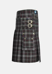 Utility_St_Mirren_Tartan_3831_kilt_right_image_with_pleated_design_and_adjustable_buckles_for_men