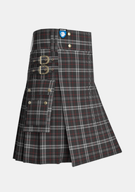 Utility_St_Mirren_Tartan_3831_kilt_side_image_with_pleated_design_and_adjustable_buckles_for_men