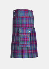 Utility_Steele_William_Habib_Tartan_12597_kilt_left_image_with_pleated_design_and_adjustable_buckles_for_men