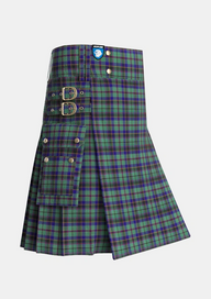 Utility_Stephenson_2_Tartan_517_kilt_side_image_with_pleated_design_and_adjustable_buckles_for_men
