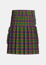 Utility_Stevenson_Personal_Tartan_1558_kilt_back_image_with_pleated_design_and_adjustable_buckles_for_men