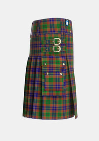 Utility_Stevenson_Personal_Tartan_1558_kilt_right_image_with_pleated_design_and_adjustable_buckles_for_men