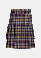 Utility_Stewart_Navy_2_Tartan_2795_kilt_back_image_with_pleated_design_and_adjustable_buckles_for_men