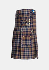 Utility_Stewart_Navy_2_Tartan_2795_kilt_right_image_with_pleated_design_and_adjustable_buckles_for_men