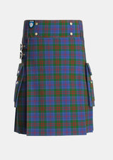Utility_Stewart_of_Appin_2_Tartan_428_kilt_front_image_with_pleated_design_and_adjustable_buckles_for_men