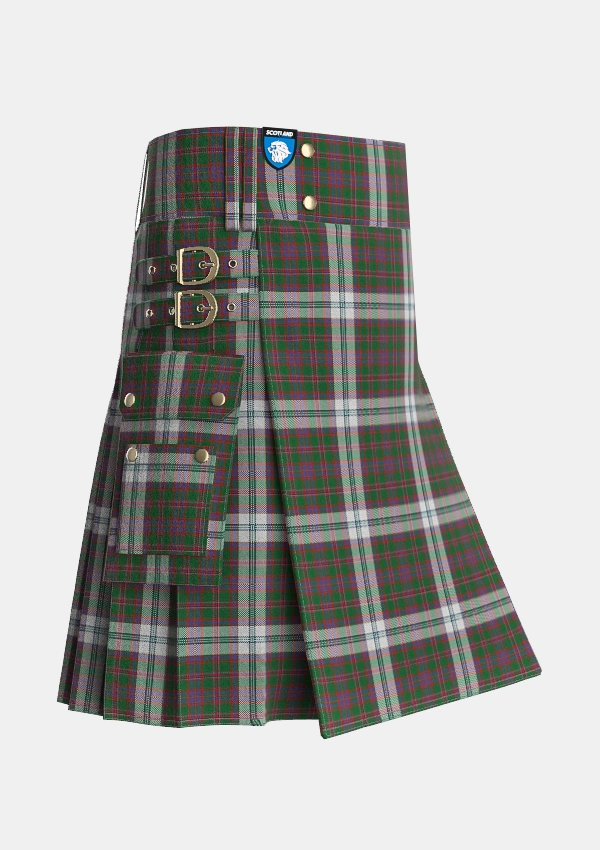 Utility_Stewart_of_Appin_Dress_1_Tartan_924_kilt_side_image_with_pleated_design_and_adjustable_buckles_for_men