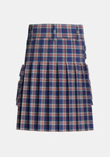 Utility_Stewart_of_Appin_Hunting_Dress_Tartan_481_kilt_back_image_with_pleated_design_and_adjustable_buckles_for_men