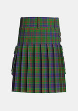 Utility_Stewart_of_Appin_Hunting_Tartan_430_kilt_back_image_with_pleated_design_and_adjustable_buckles_for_men