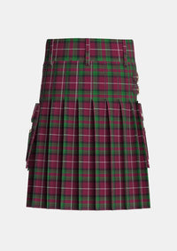 Utility_Stewart_of_Bute_Hunting_Tartan_5175_kilt_back_image_with_pleated_design_and_adjustable_buckles_for_men