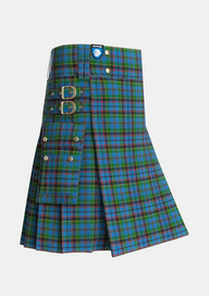 Utility_Stinson_Tartan_438_kilt_side_image_with_pleated_design_and_adjustable_buckles_for_men