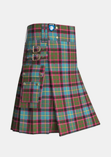 Utility_Stirling_Bannockburn_Tartan_kilt_side_image_with_pleated_design_and_adjustable_buckles_for_men