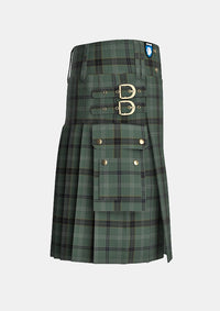 Utility_Stirling_Castle_Tartan_14820_kilt_right_image_with_pleated_design_and_adjustable_buckles_for_men