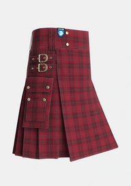 Utility_Stirling_of_Keir_Tartan_7817_kilt_side_image_with_pleated_design_and_adjustable_buckles_for_men