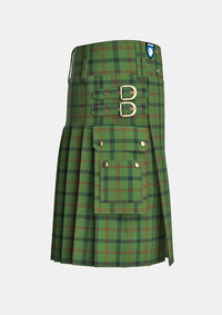 Utility_Strachan_Hunting_tartan_13033_kilt_right_image_with_pleated_design_and_adjustable_buckles_for_men