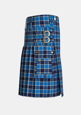 Utility_Strathclyde_Tartan_30_kilt_right_image_with_pleated_design_and_adjustable_buckles_for_men