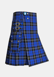 Utility_Swan_Tartan_5164_kilt_side_image_with_pleated_design_and_adjustable_buckles_for_men
