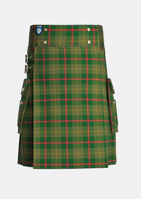 Utility_Symington_Tartan_7178_kilt_front_image_with_pleated_design_and_adjustable_buckles_for_men