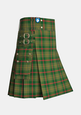 Utility_Symington_Tartan_7178_kilt_side_image_with_pleated_design_and_adjustable_buckles_for_men