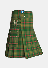 Utility_Symington_Tartan_7178_kilt_side_image_with_pleated_design_and_adjustable_buckles_for_men