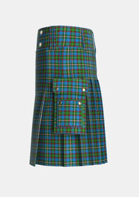 Utility_Tait_2_Tartan_6284_kilt_left_image_with_pleated_design_and_adjustable_buckles_for_men