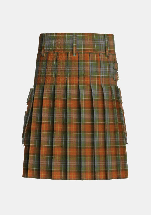 Utility_Teallach_Personal_Tartan_832_kilt_back_image_with_pleated_design_and_adjustable_buckles_for_men