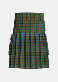Utility_Tennant_2_Tartan_1653_kilt_back_image_with_pleated_design_and_adjustable_buckles_for_men