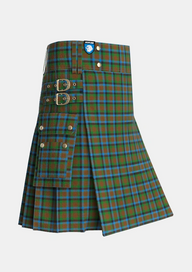 Utility_Tennant_2_Tartan_1653_kilt_side_image_with_pleated_design_and_adjustable_buckles_for_men