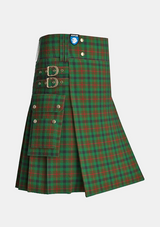 Utility_Tennant_tartan_1110_kilt_side_image_with_pleated_design_and_adjustable_buckles_for_men