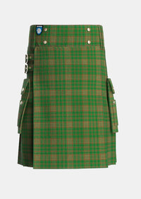 Utility_Terry_Tartan_2204_kilt_front_image_with_pleated_design_and_adjustable_buckles_for_men